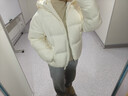 森马（Semir）羽绒服女90绒可爱花苞帽2025冬休闲通勤三防厚外套109725113028 实拍图