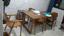 金沙公爵（Duke Kingtha）实木大板茶桌椅组合现代简约轻奢原木客厅家用胡桃色办公室泡茶桌 单桌：140*70*75*5cm(松木) 普通标准款 实拍图