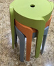 华恺之星 凳子家用塑料凳加厚圆凳高凳板凳餐椅餐凳叠摞凳子YK066蓝绿橘粉 实拍图