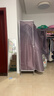 蜗家布衣柜家用简易衣柜大号加粗全钢架合金衣柜出租屋双人收纳挂衣柜 灰色条纹【长168cm-全合金接口】 实拍图