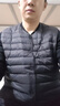 京东京造【零压系列】轻薄羽绒服男外套冬季 防钻绒马甲背心男 曜石黑 3XL 实拍图
