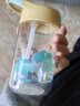 乐扣乐扣（LOCK&LOCK）儿童水杯吸管杯带锁扣tritan材质手拎学生户外运动杯子430ml黄色 实拍图