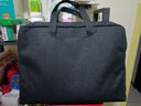 得力（deli）(deli)加宽立体办公手提袋/会议包/事务包/文件包/商务拉链袋电脑公文包男 黑色  实拍图