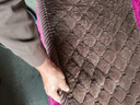 恬景老式实木红木沙发座垫子秋冬真皮沙发坐垫直排三人加厚防滑椅子垫 兔毛宽边 咖啡色 50cm*50cm 【厚度2.5厘米】 实拍图