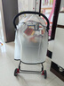 JCZS德国秋冬季婴儿车防风罩挡风雪尘小宝宝儿童车保暖遮雨棚遛娃专用 (母婴级0异味)中号【双拉链开门】婴儿推车雨罩 实拍图