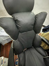 奥伦福特 电脑椅办公椅子电竞椅家用人体工学椅老板椅主播靠背椅皮革转椅 工学椅-黑+搁脚+乳胶【二代】 实拍图