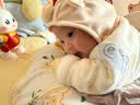G.duck婴儿帽子秋冬季男女儿童新生儿小月龄婴幼儿宝宝中筒防滑袜子可爱 米色戴帽小熊小耳朵护耳帽+袜子 0-12个月有弹性 实拍图
