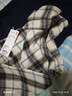 优衣库男女装法兰绒格子衬衫长袖衬衣薄外套481225 480770 481225/30浅米色 M 实拍图