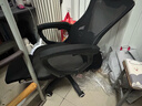 锦汐 电脑椅家用办公椅子靠背人体工学椅学习转椅老板座椅游戏电竞椅 【可后躺+踏脚+乳胶】黑框黑网 实拍图