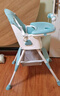 三条小鱼宝宝餐椅多功能可折叠便携儿童餐桌椅婴幼儿小孩可调节吃饭桌座椅 牛油果绿【折叠+万向轮+调节】 实拍图