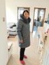 鸭鸭（YAYA）鸭鸭2022年中年新款羽绒服女中长款加厚狐狸毛时尚休闲保暖外套X 雾霾蓝DSO66B0390 3XL 实拍图