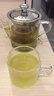 逸集加厚手工耐热透明玻璃品茗杯子功夫茶具花茶杯带把直美杯120ML 2个装 实拍图
