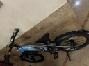 凤凰山地自行车男女变速山地车碟刹青少年儿童自行车学生单车 星际 蓝灰【单速+辐条轮】 20寸【适合125-160cm】 实拍图