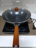 美的（Midea） 铁锅炒菜锅平底锅大肚铁锅不粘锅不生锈无涂层电磁炉锅燃气灶锅 【配可视锅盖】氮化工艺防生锈 32cm 实拍图