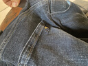 罗蒙（ROMON）男士牛仔裤男秋冬商务休闲裤男弹力直筒男裤厚款深档直筒长裤高腰 深蓝+浅蓝【春秋】 厚款 33 【腰围2尺6建议135-145斤】 实拍图