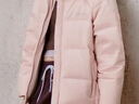 波司登（BOSIDENG）25年新款女款保暖防风舒适显瘦短款时尚百搭厚冬季外套 春桃粉玫瑰可露丽1857 S 160/84A 100斤-110斤 实拍图