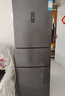 海信218L三门小冰箱二级能效直冷银色小户型冷藏两用租房宿舍电冰箱BCD-218YK1F国家补贴 实拍图