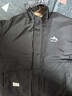 罗蒙（ROMON）秋冬加棉加厚外套男士青年棉衣服休闲连帽工装款防风夹克冲锋衣男 M1091黑色 4XL 实拍图