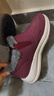 足力健老人鞋加绒羊毛靴中老年防寒保暖雪地靴棉鞋冬季女鞋 8689K酒红40 实拍图