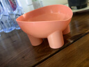 【京东快递】宠物猫碗马卡龙色象腿护颈碗高脚斜口饮水喂食狗碗 胭脂粉（单碗） 实拍图
