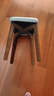 实木软包凳子家用可叠放板凳餐厅小方凳客厅几凳简约吧台凳木凳子 SD-HXD-06胡桃色灰色 实拍图