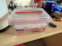 GLASSLOCK进口钢化玻璃手提型便携大容量冰箱冷藏保鲜收纳盒密封防潮1800ml 实拍图