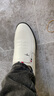 蜻蜓牌真皮白色男鞋男士皮鞋男款商务休闲韩版隐形内增高鞋百搭软底鞋子 白色-内增高款 41 实拍图