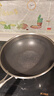 炊大皇 炒锅 304不锈钢炒菜锅煎锅 平底不粘炒锅32cm 可立可视盖不挑灶 实拍图