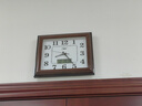 康巴丝 客厅挂钟表静音卧室办公挂表简约日历时钟家用石英钟万年历 41*36厘米 木纹日历 实拍图