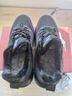 双星八特运动男鞋冬季加绒毛保暖棉鞋舒适耐磨跑步休闲旅游全黑纯色工作鞋 实拍图