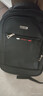 袋鼠双肩包男士背包大容量行李旅游包学生书包女初中商务笔记本电脑包 黑色配红标 实拍图
