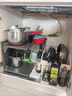 优勤枪灰厨房锅具收纳架多层置物架橱柜内分层水槽下台面多功能锅架子 实拍图