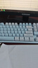 银雕(YINDIAO) K500键盘彩包升级版 机械手感 游戏背光电竞办公USB外接 全尺寸 蓝白双拼白光有线键盘 实拍图