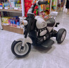 萌天使儿童电动摩托车儿童摩托车3-6岁儿童电动车玩具车可坐人儿童车 顶配白|6V10电瓶+双驱+遥控 实拍图