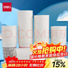 得力(deli)250ml(9盎司)加厚四色一次性水杯/纸杯 100只装 办公用品 实拍图