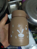 【京东物流送货上门】萌萌兔卡通水杯女牛奶玻璃杯创意便携杯子 咖色萌萌兔 330ml 1只 实拍图