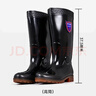 乐优佰易 雨鞋黑色雨靴高筒42码 防水鞋胶鞋户外雨天耐磨不易滑 实拍图
