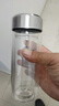 双层玻璃杯大容量保温防烫茶水分离鹅蛋杯胖胖款 【双层加厚】钢本色鹅蛋杯300ml 实拍图