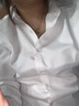 BLUE LITTLE WHITE长袖衬衫女修身女士职业装商务正装白色工装衬衣免烫抗皱休闲面试 白色（方.领） 【快速到货】 6XL /43 (158斤-168斤) 实拍图
