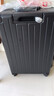 京东京造无界铝框行李箱男女 旅行箱密码箱登机皮箱学生 黑 24英寸 实拍图