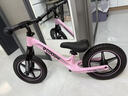 酷骑儿童平衡车1-7岁滑步车12寸镁合金车身实心轮S3Pro樱霞粉 酷奇 实拍图