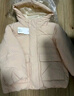 优衣库童装男童女童高性能复合连帽外套/保暖厚衣服473309 01 乳白色 140 实拍图