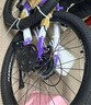 凤凰山地自行车男女变速山地车碟刹青少年儿童自行车学生单车 星际 粉紫【变速】后座+LED灯+辐条轮 22寸【适合130-170cm】 实拍图