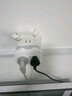 公牛（BULL）转换插头/品字形一转三插座/无线转换插座/电源转换器 适用卧室、厨房 3位分控开关插座 蓝白款 实拍图