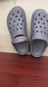 京东京造【抗菌洞洞鞋】凉鞋情侣旅行沙滩两穿eva凉拖鞋男士水泥灰40-41 实拍图