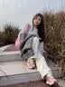 图瓦西厚底阿甘鞋女2026春夏季新款炸街复古做旧粉红色运动老爹德训鞋潮 粉色 网面 38 (240mm) 实拍图