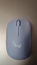 罗技（Logitech）M221 轻音鼠标 无线鼠标 办公鼠标 对称鼠标 带无线微型接收器 雾霭蓝 实拍图