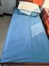 洁丽雅新疆棉花床垫可拆洗A类母婴级学生宿舍床褥子棉花被垫褥卧室垫被 蓝灰【A类标准+可拆洗外套】 100*200cm【棉花芯+外套】总重约5斤 实拍图