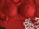 都市丽人本命年内衣女新年红色文胸专利聚拢无钢圈蕾丝胸罩2B0514 实拍图