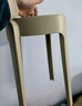 树浩家用凳子加厚塑料可叠放摞叠餐桌板凳风车凳高圆凳胶凳子简约椅子 L.HF升级加强PP材质30cm面-卡其 实拍图